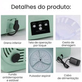 Mini Máquina de Lavar Roupa Dobrável TurboClean 9 Litros