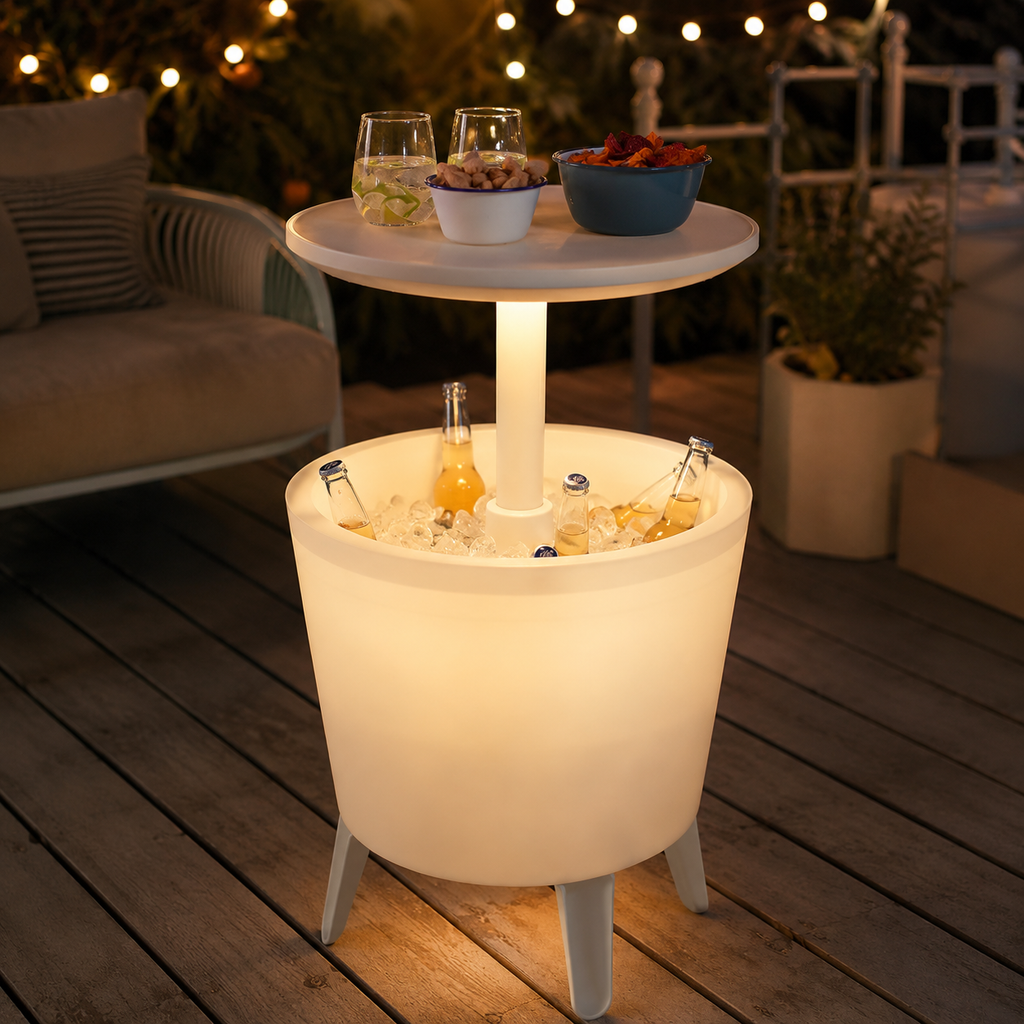 Cooler Mesa Bistrô Iluminado