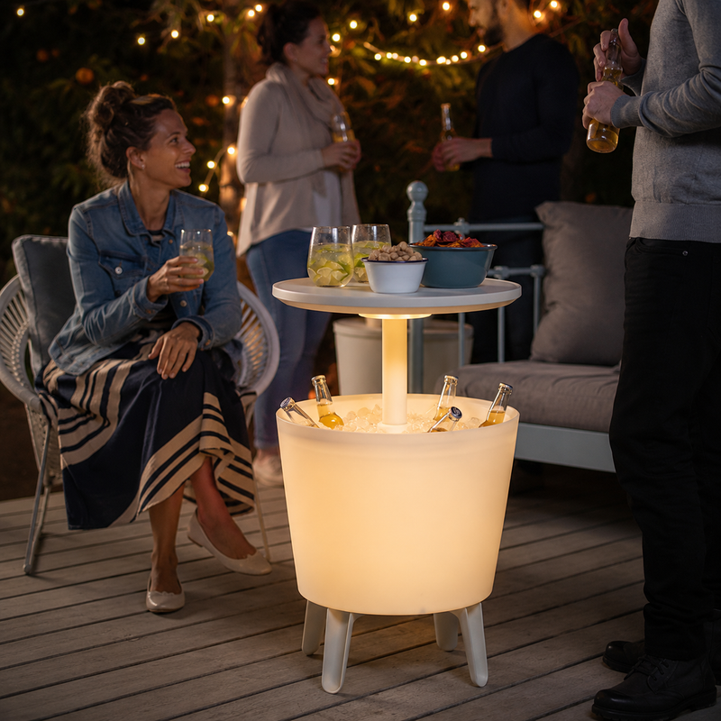 Cooler Mesa Bistrô Iluminado