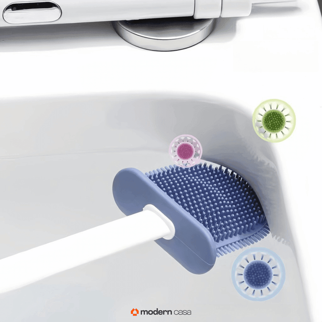 Escova de Limpeza Sanitária Silicone 2 em 1