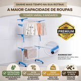 Varal MultiDry 3 Níveis