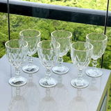 Jogo 6 Taças de Vidro com Borda Dourada Fio de Ouro 300ml