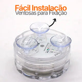 Kit de Luminárias para Piscina RGB 13 LEDS Sem Fios com Controle Remoto - AquaLed™