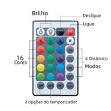 Kit de Luminárias para Piscina RGB 13 LEDS Sem Fios com Controle Remoto - AquaLed™
