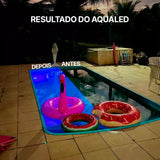Kit de Luminárias para Piscina RGB 13 LEDS Sem Fios com Controle Remoto - AquaLed™