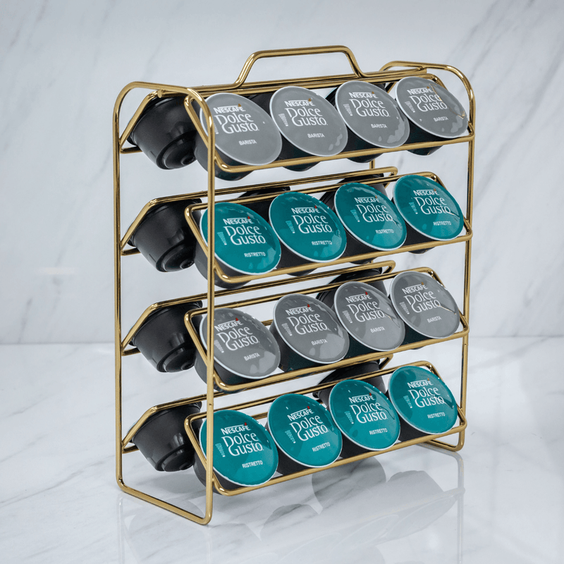 Organizador Porta Cápsulas de Café Dolce Gusto Dourado