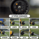 Pistola de Alta Pressão com Espuma 8 em 1