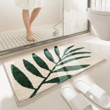 Tapete de Banheiro Green Leaf Antiderrapante