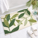 Tapete de Banheiro Green Leaf Antiderrapante
