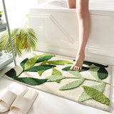 Tapete de Banheiro Green Leaf Antiderrapante