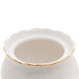 Açucareiro em Porcelana Luxo Birds Rosa Branco 300ml