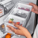 Organizador com Cesto Triplo Clear Fresh Branco 5 Litros