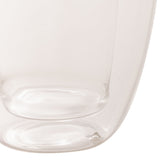 Copo para Chá Parede Dupla em Vidro Borossilicato Transparente 260ml