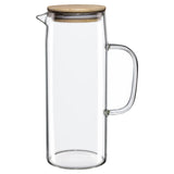 Jarra de Vidro com Tampa de Bambu Doppio 1,2L
