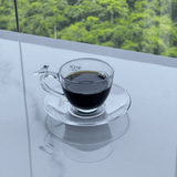 Jogo 4 Xícaras de Café Bird com Pires Cristal 80ml