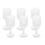 Jogo 6 Taças para Licor de Vidro Diamante 60ml