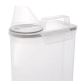 Kit 4 Potes Herméticos Porta Mantimento com Copo Medidor 2,5 Litros