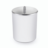 Lixeira Branca 5 Litros Com Tampa Inox