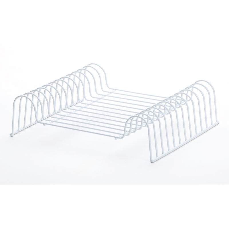 Organizador De Pratos 12 Posições 20 cm Branco