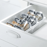Organizador para Temperos Clear Natural 9 Peças