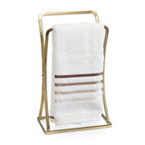 Porta Toalha de Rosto e Mãos de Bancada Dourado Fosco 31cm