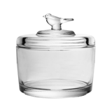 Pote com Tampa Bird Cristal 7,5cm