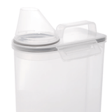 Pote Hermético Porta Mantimento com Copo Medidor de Plástico 2,5L