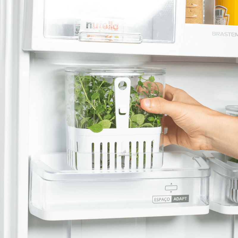 Organizador Pote para Temperos Frescos Clear Fresh 1,5 Litros