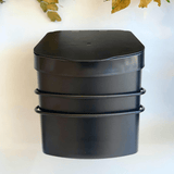 Suporte Com Lixeira De Fixacao Ventosa Preto Fosco 2,5 Litros