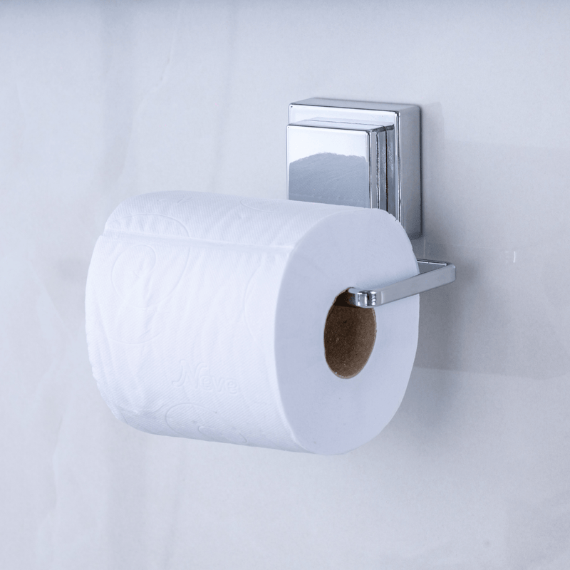 Suporte Para Papel Higiênico Com Ventosa 12,5cm Cromado