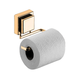 Suporte para Papel Higiênico com Ventosa Dourado 12,5cm