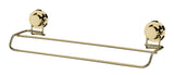 Toalheiro Duplo  Fixação por Ventosa Dourado 45cm