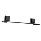 Toalheiro Porta Toalha de Banho de Piatina 3M Black Preto 50cm