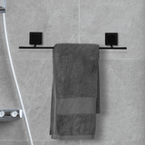 Toalheiro Porta Toalha de Banho de Piatina 3M Black Preto 50cm