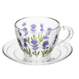 Xícara de Café com Pires Lavanda 80ml